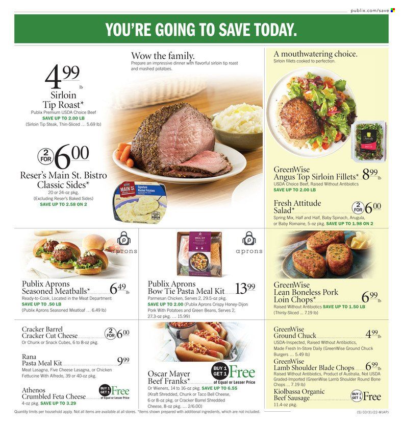 Publix (AL, FL, GA, NC, SC, TN) Weekly Ad Flyer March 31 to April 7