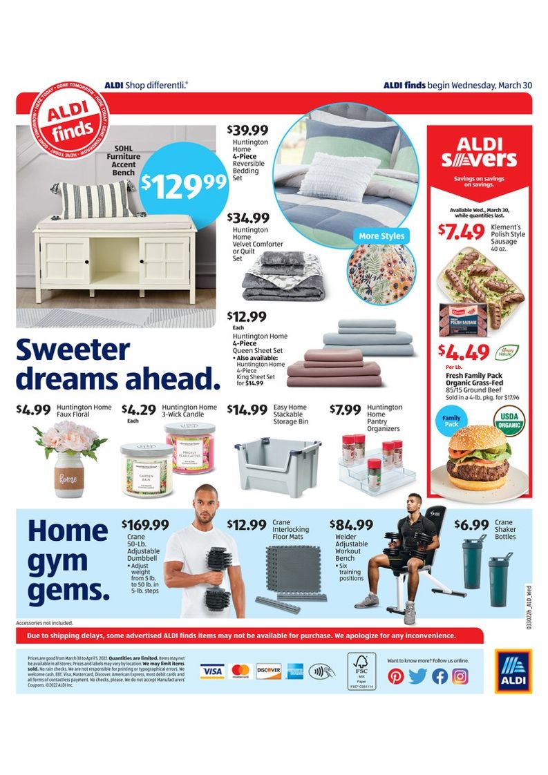 ALDI (FL, IN) Weekly Ad Flyer March 31 to April 7