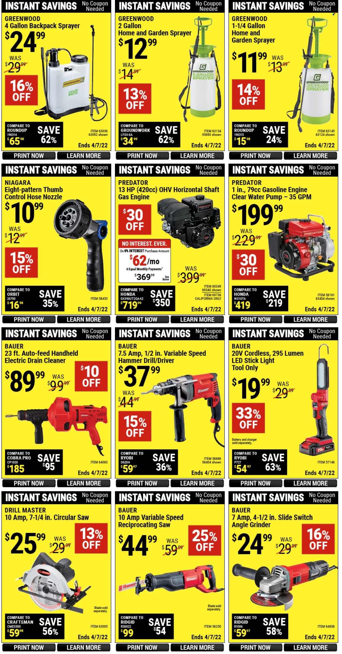 Harbor Freight Weekly Ad Flyer March 31 to April 7