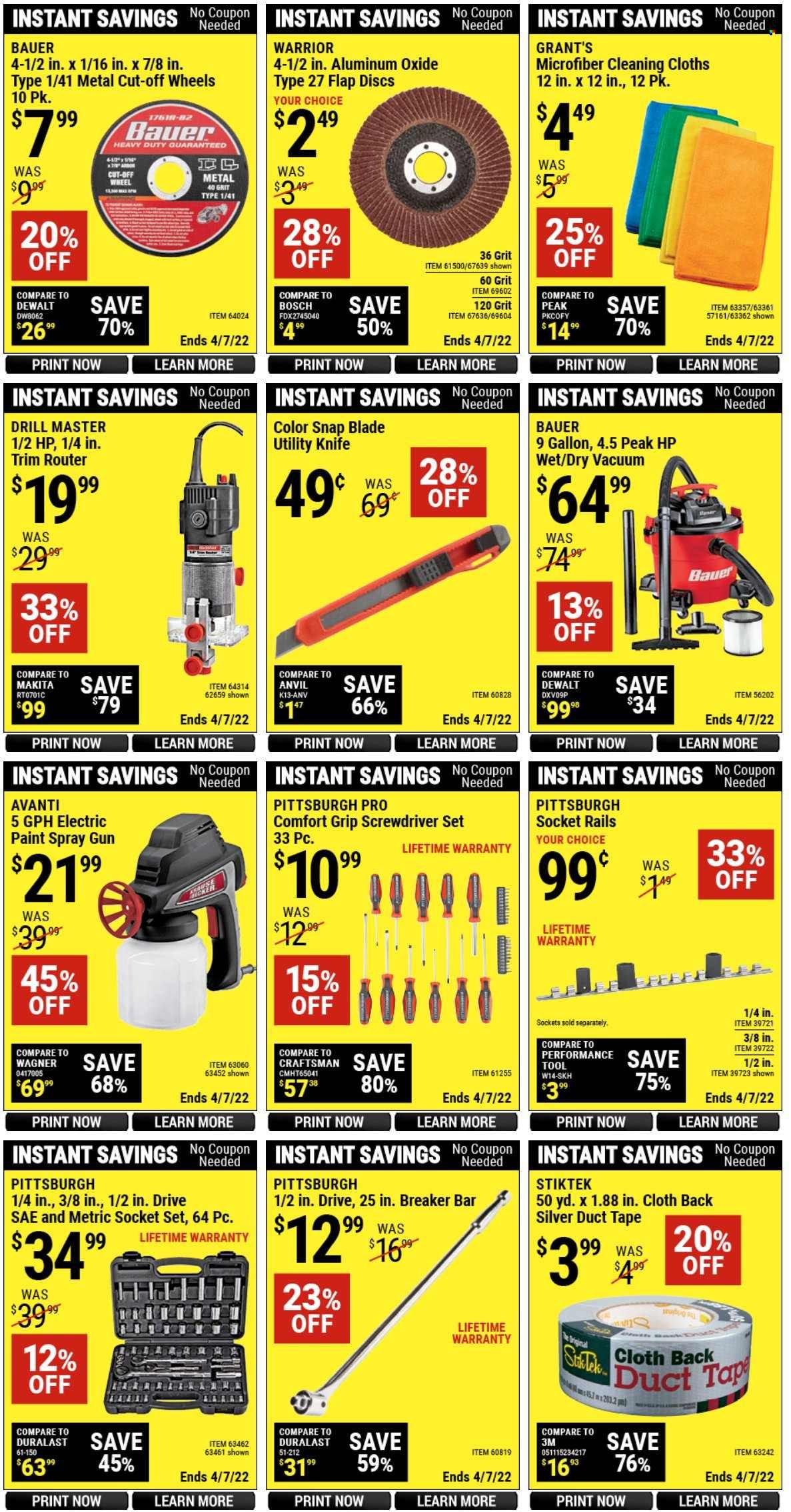 Harbor Freight Weekly Ad Flyer March 31 to April 7