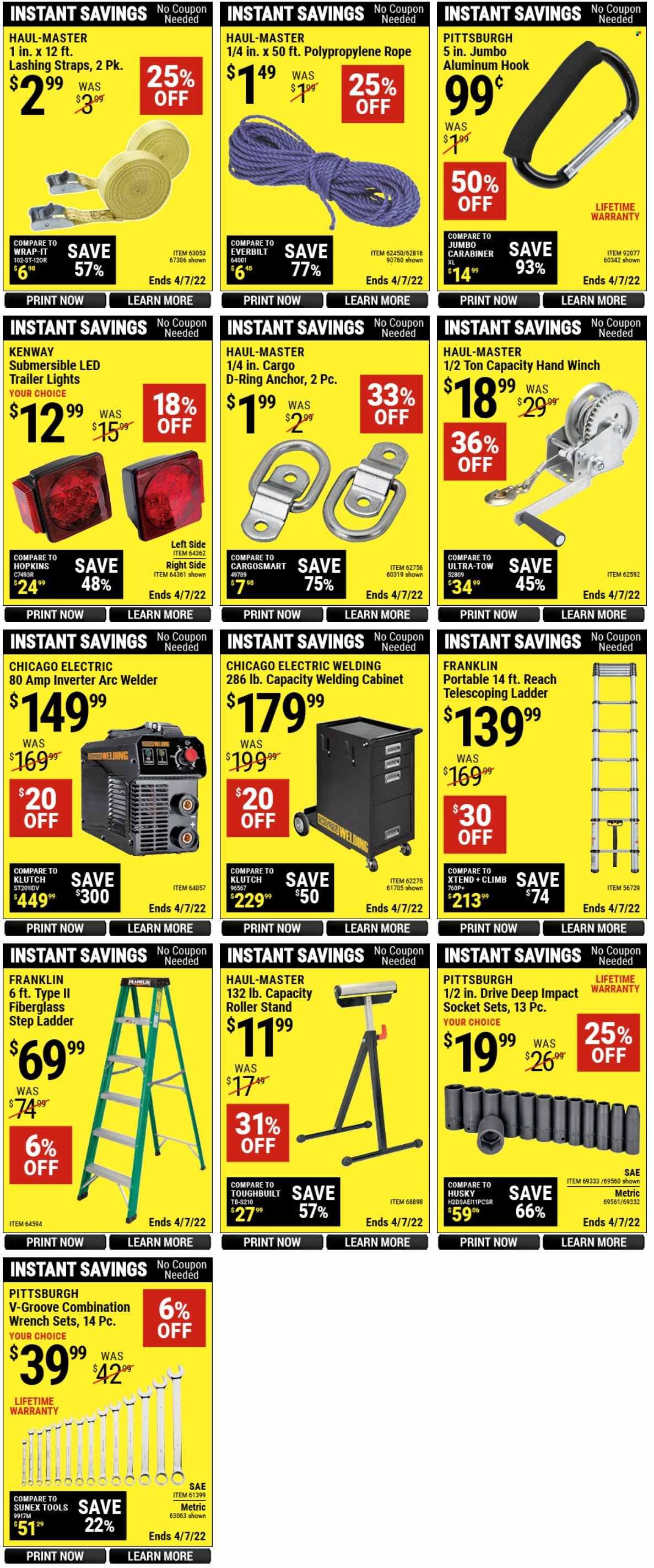 Harbor Freight Weekly Ad Flyer March 31 to April 7