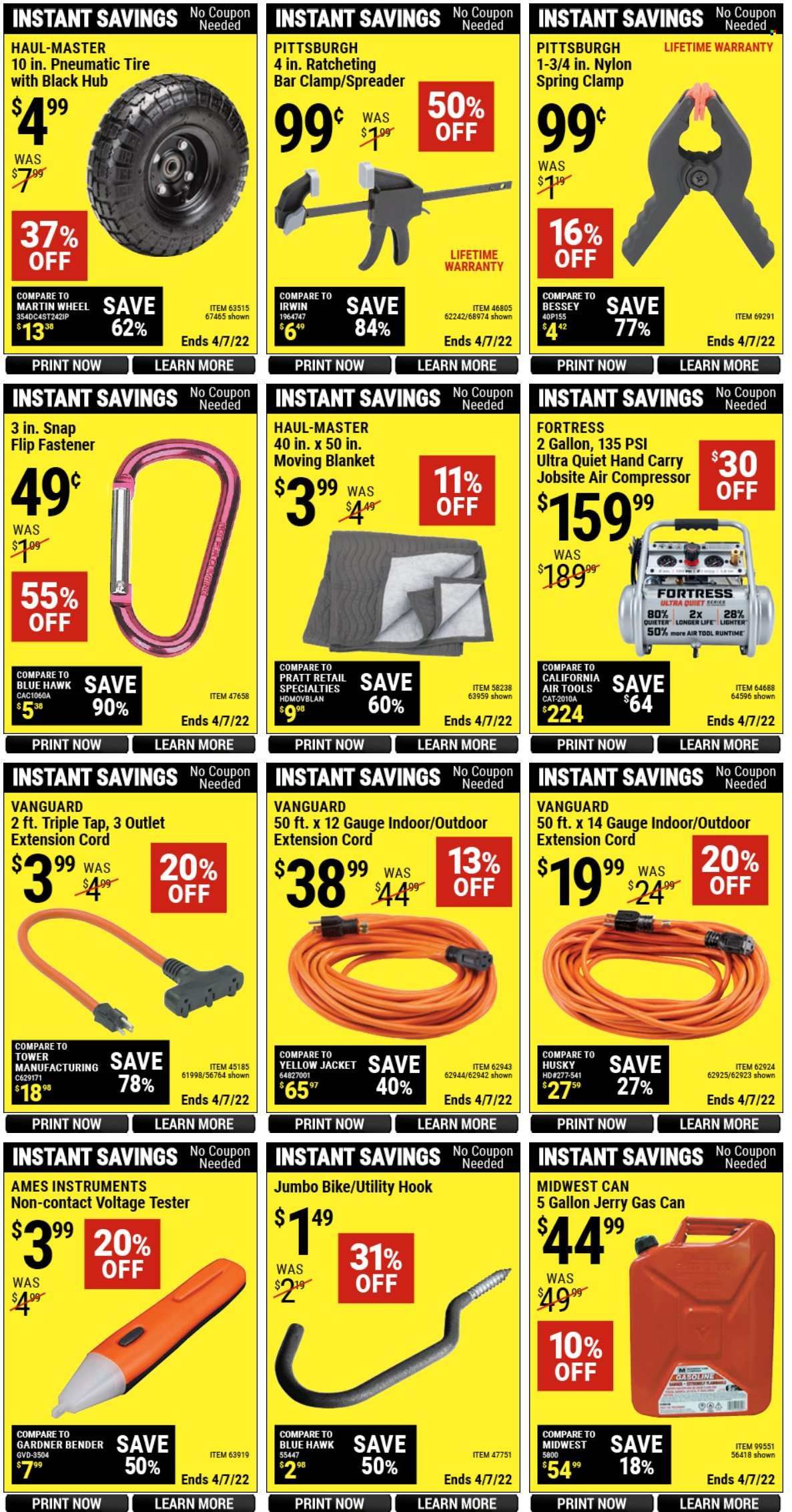 Harbor Freight Weekly Ad Flyer March 31 to April 7