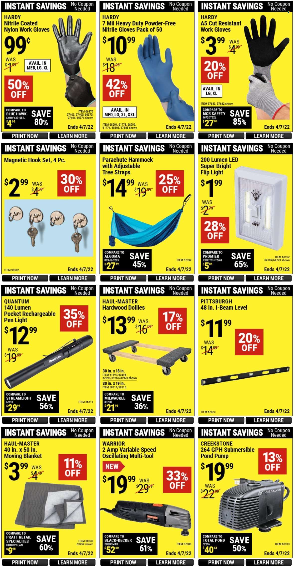 Harbor Freight Weekly Ad Flyer March 31 to April 7