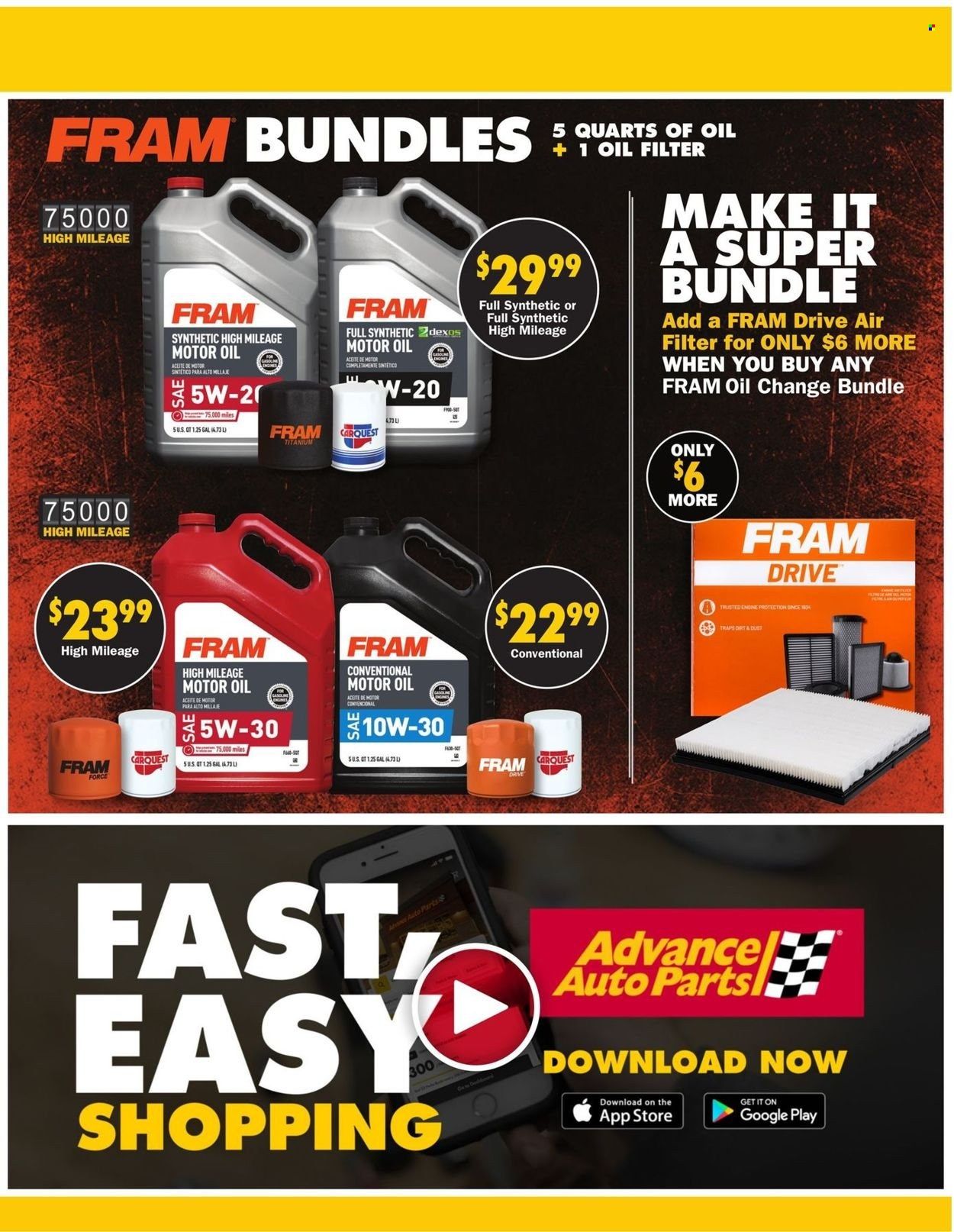 Advance Auto Parts Weekly Ad Flyer March 31 to April 7