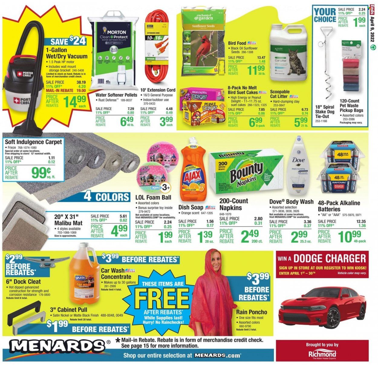 Menards Weekly Ad Flyer April 1 to April 8
