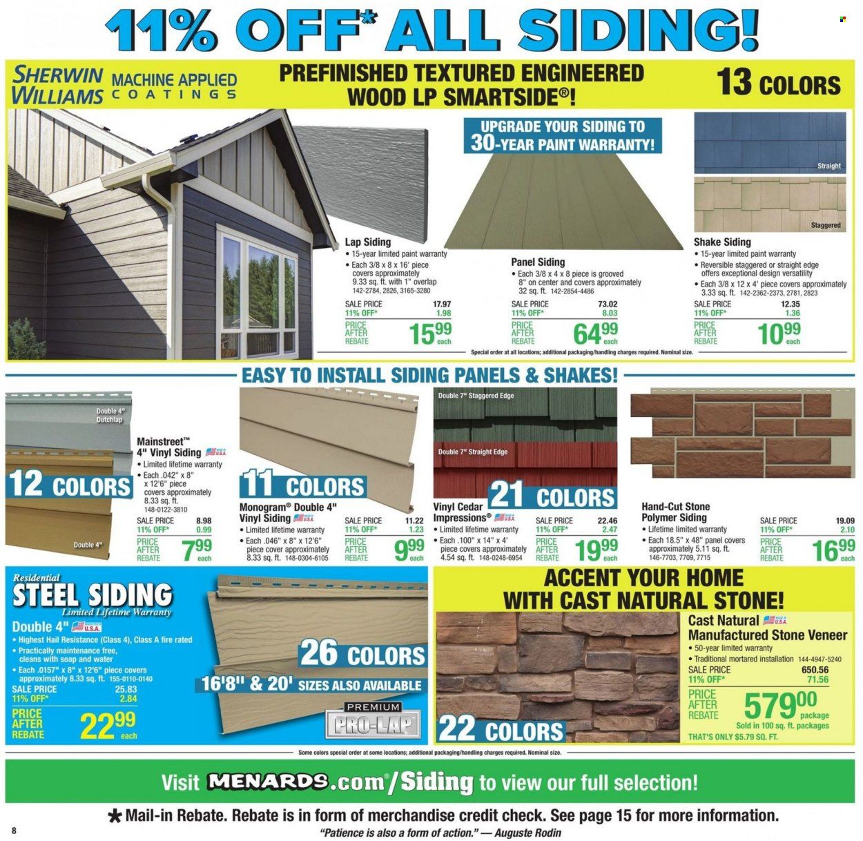 Menards Weekly Ad Flyer April 1 to April 8