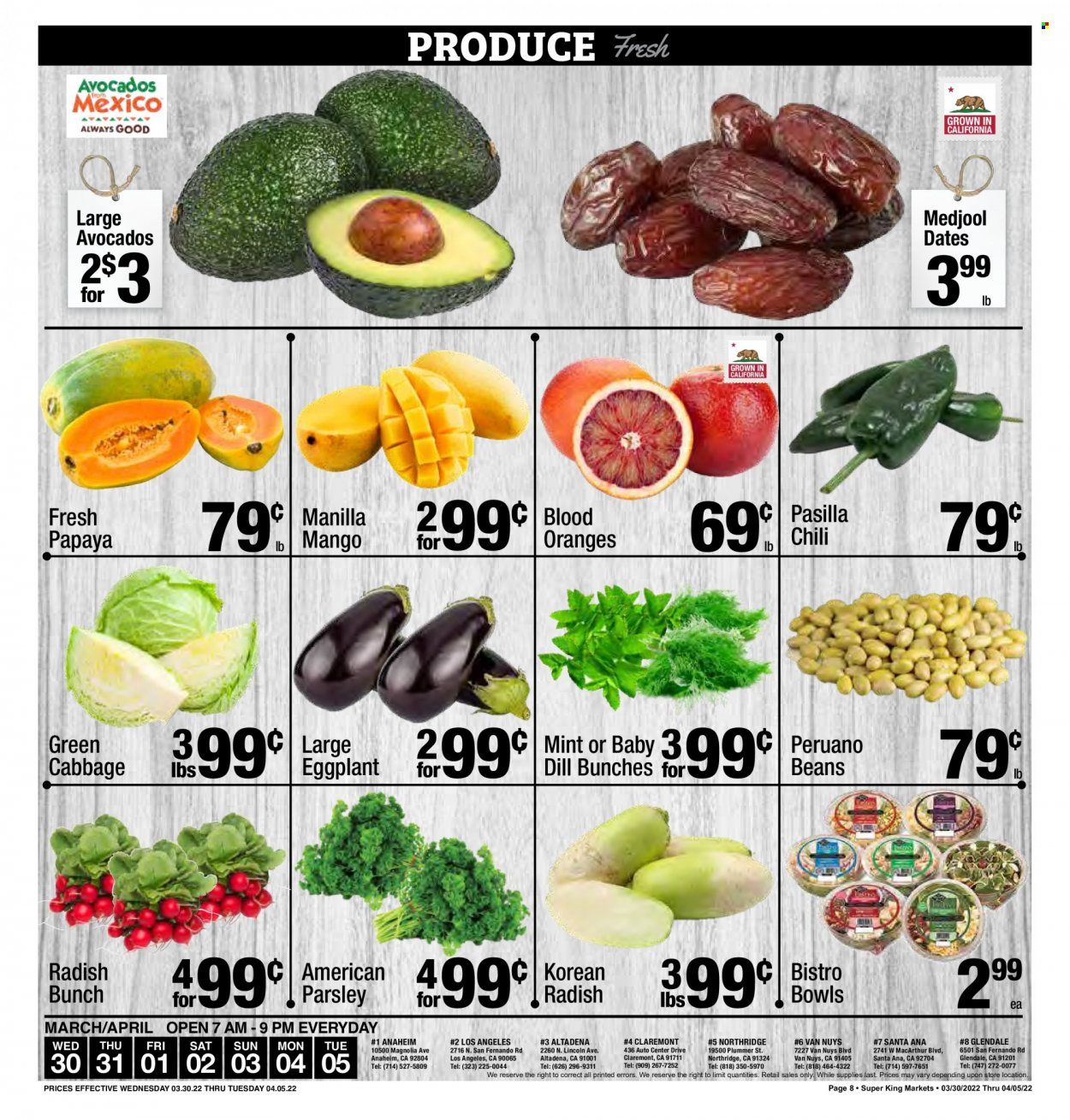 Super King Markets (CA) Weekly Ad Flyer April 1 to April 8