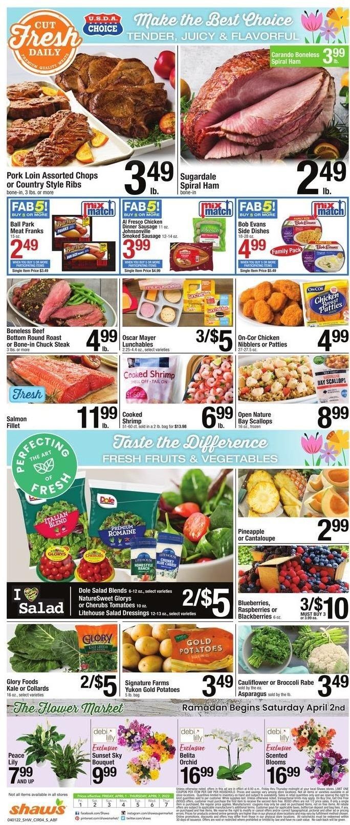 Shaw’s (MA, ME, NH, RI, VT) Weekly Ad Flyer April 1 to April 8
