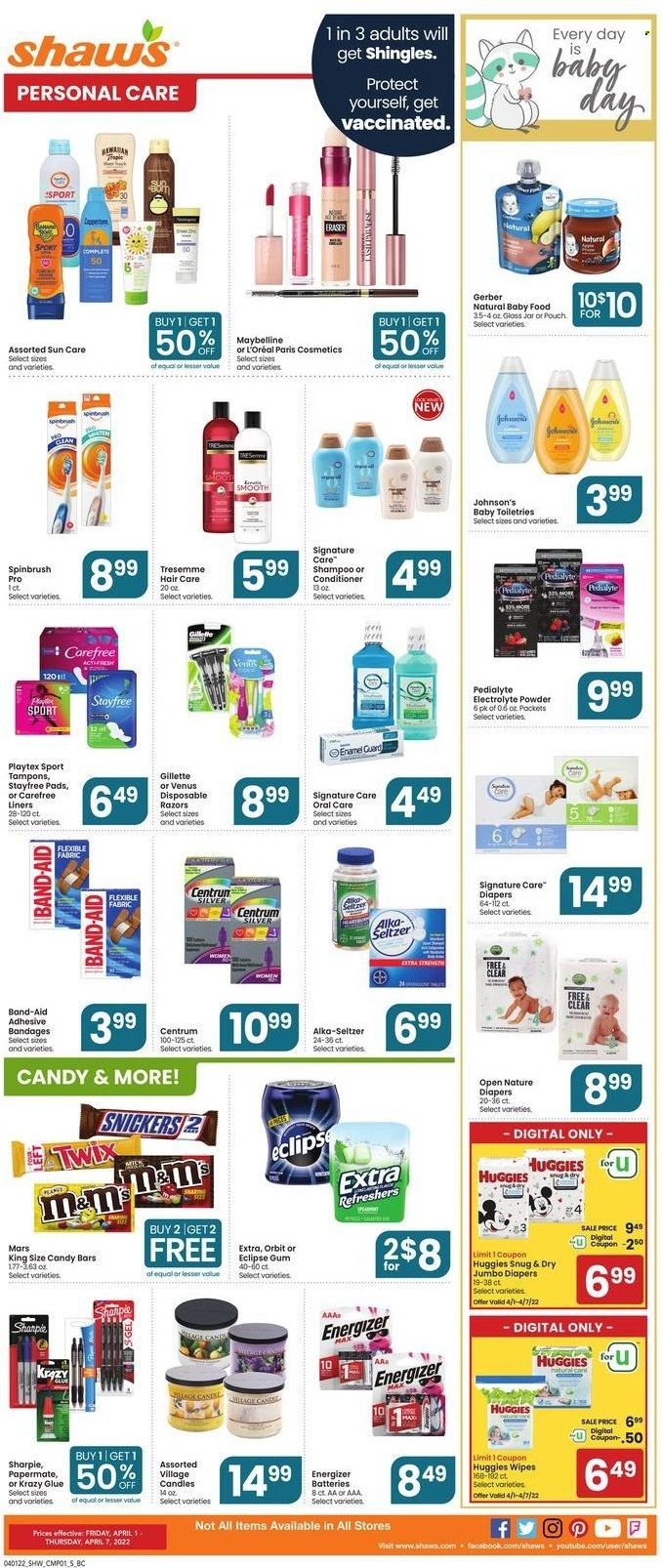 Shaw’s (MA, ME, NH, RI, VT) Weekly Ad Flyer April 1 to April 8