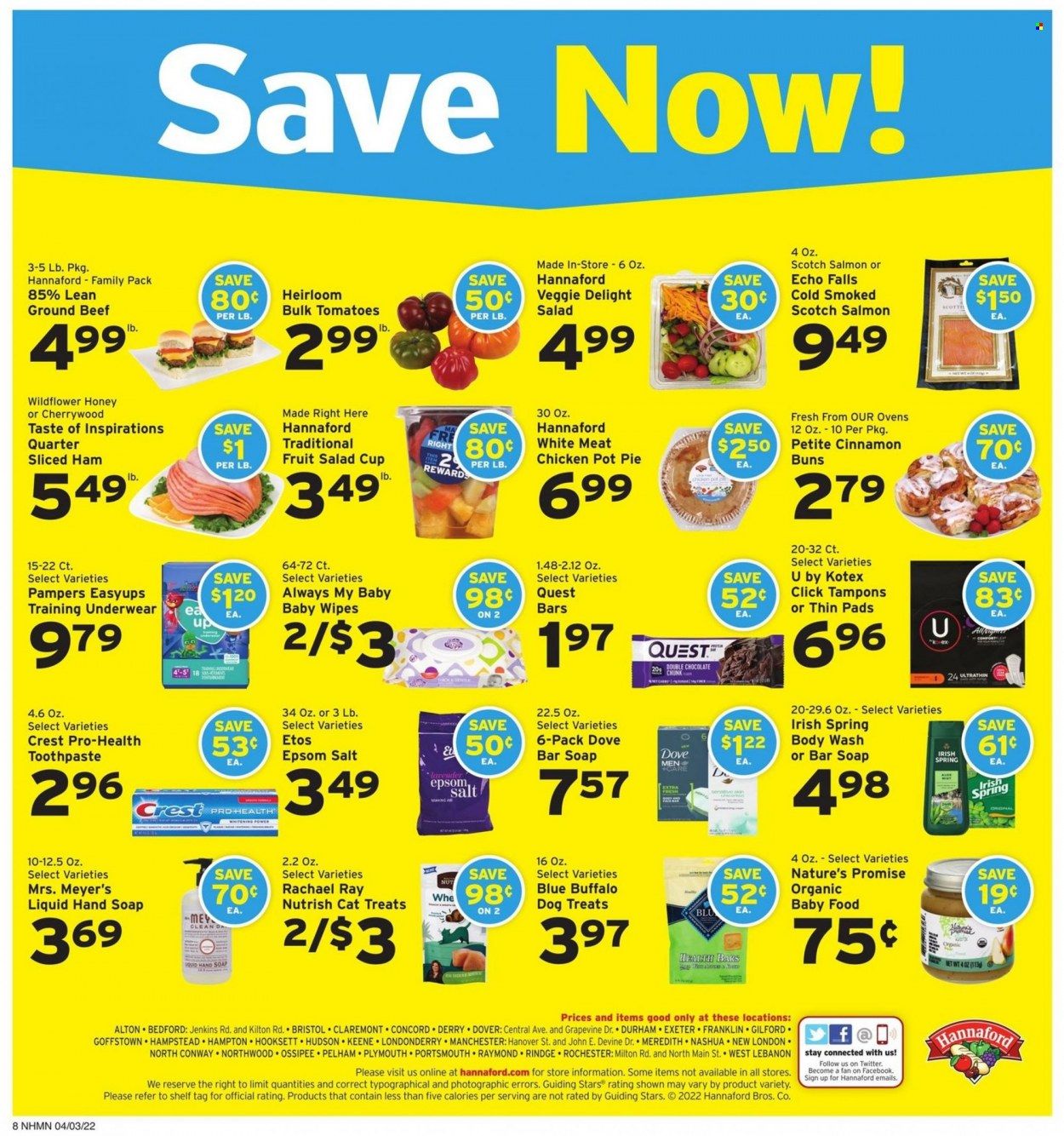 Hannaford (NH) Weekly Ad Flyer April 3 to April 10