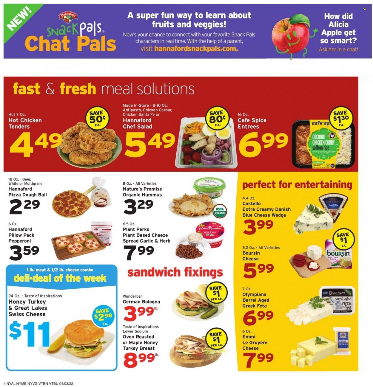 Hannaford (VT) Weekly Ad Flyer April 3 to April 10