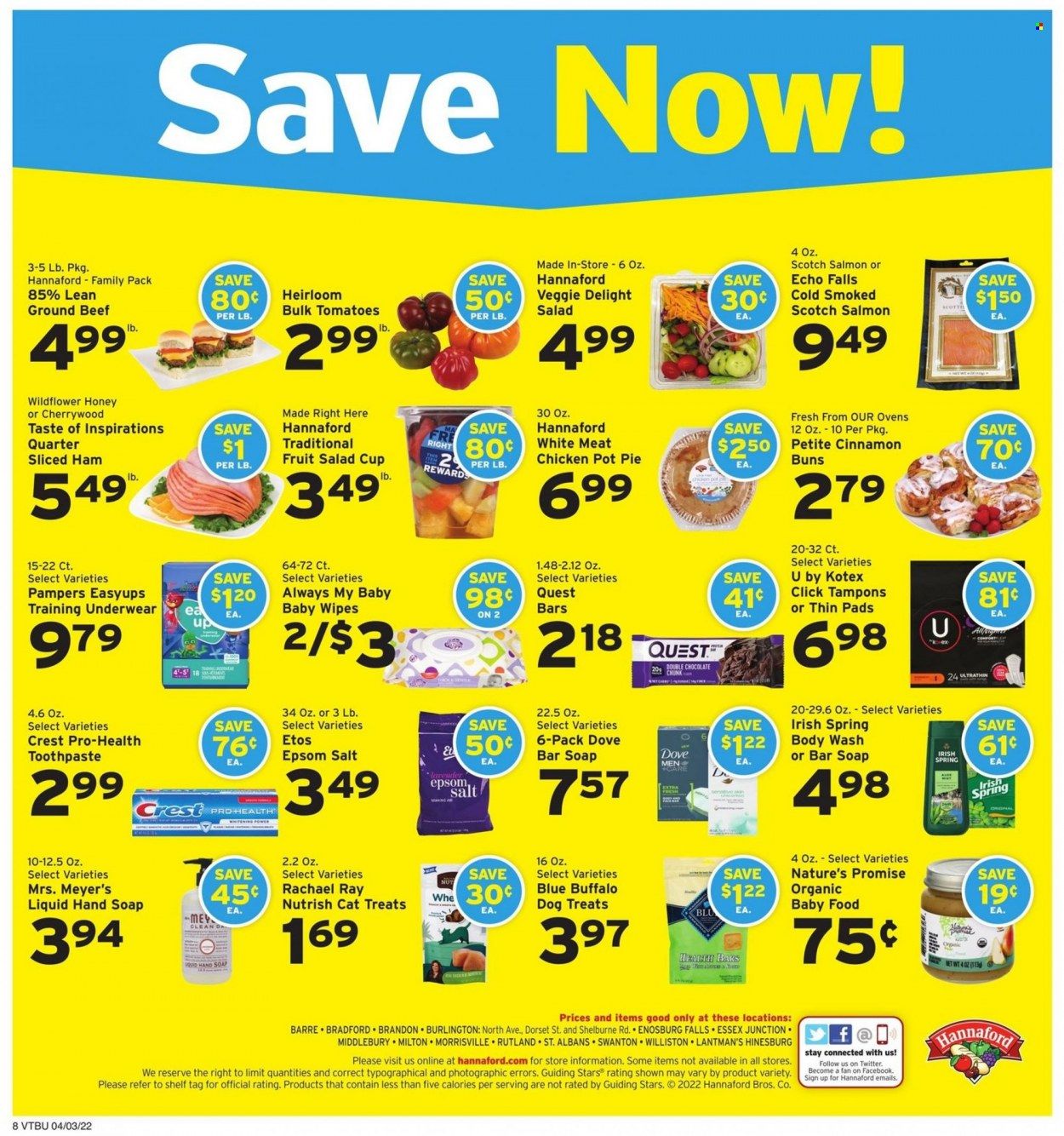 Hannaford (VT) Weekly Ad Flyer April 3 to April 10