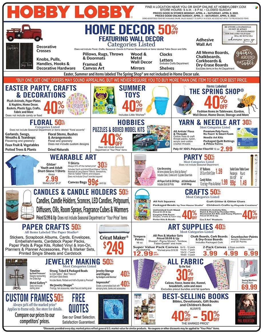 Hobby Lobby Weekly Ad Flyer April 3 to April 10