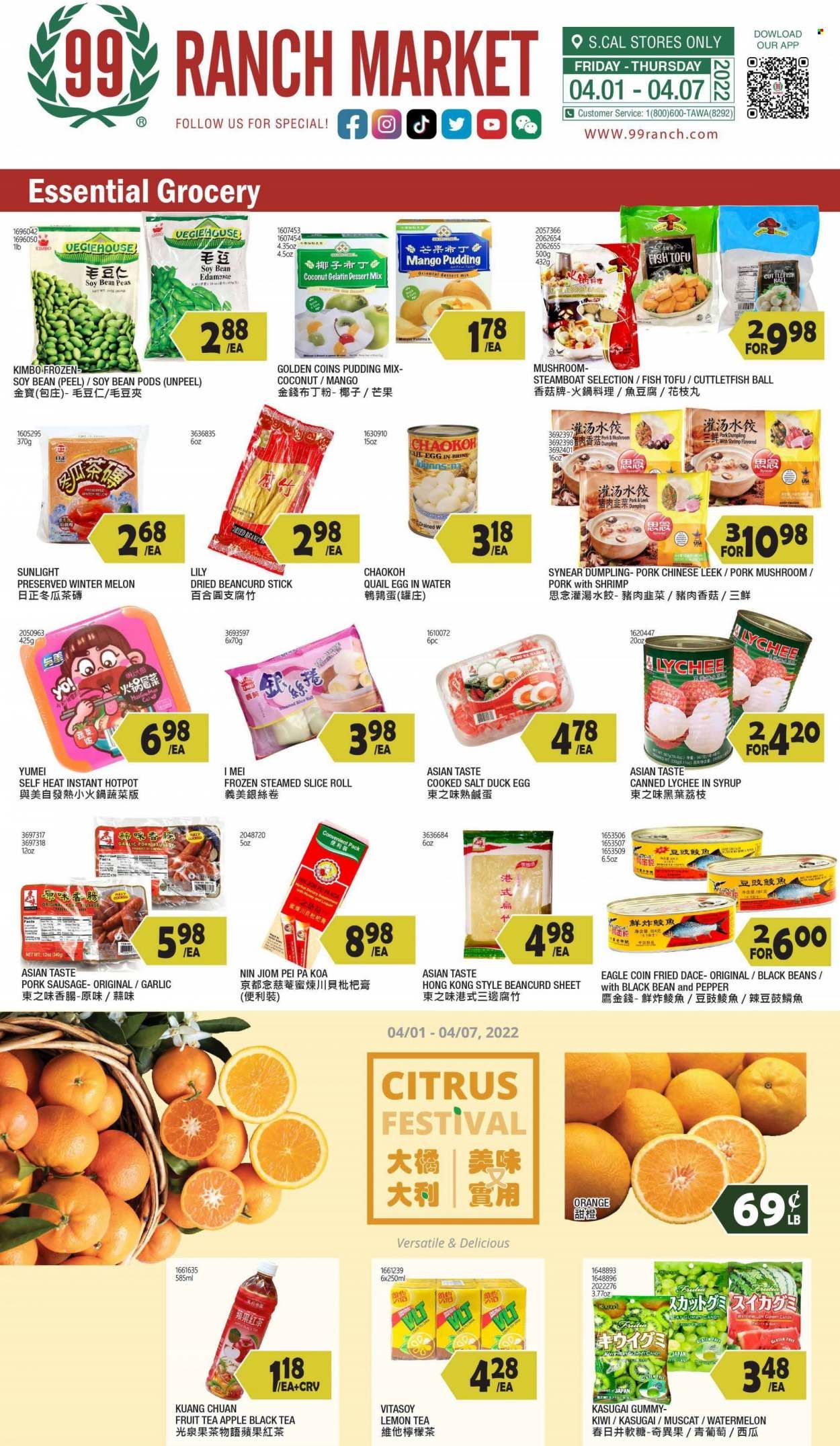 99 Ranch Market (CA) Weekly Ad Flyer April 3 to April 10