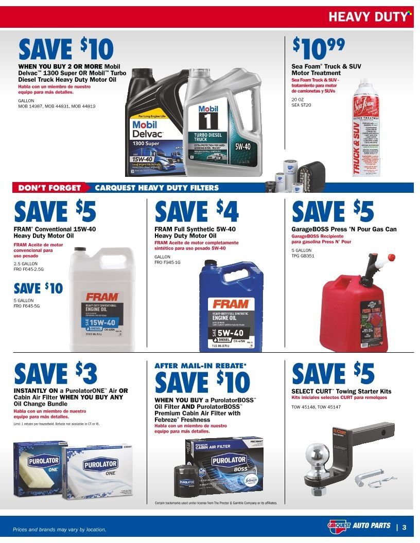 Carquest Weekly Ad Flyer April 3 to April 10
