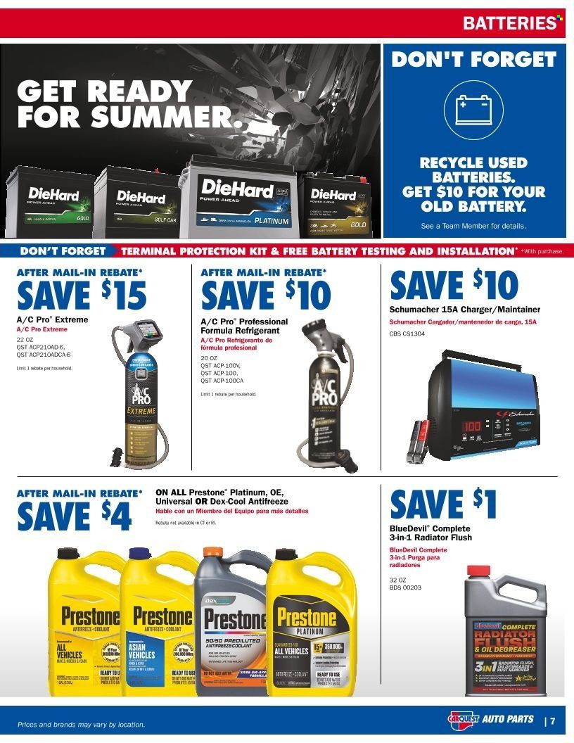 Carquest Weekly Ad Flyer April 3 to April 10