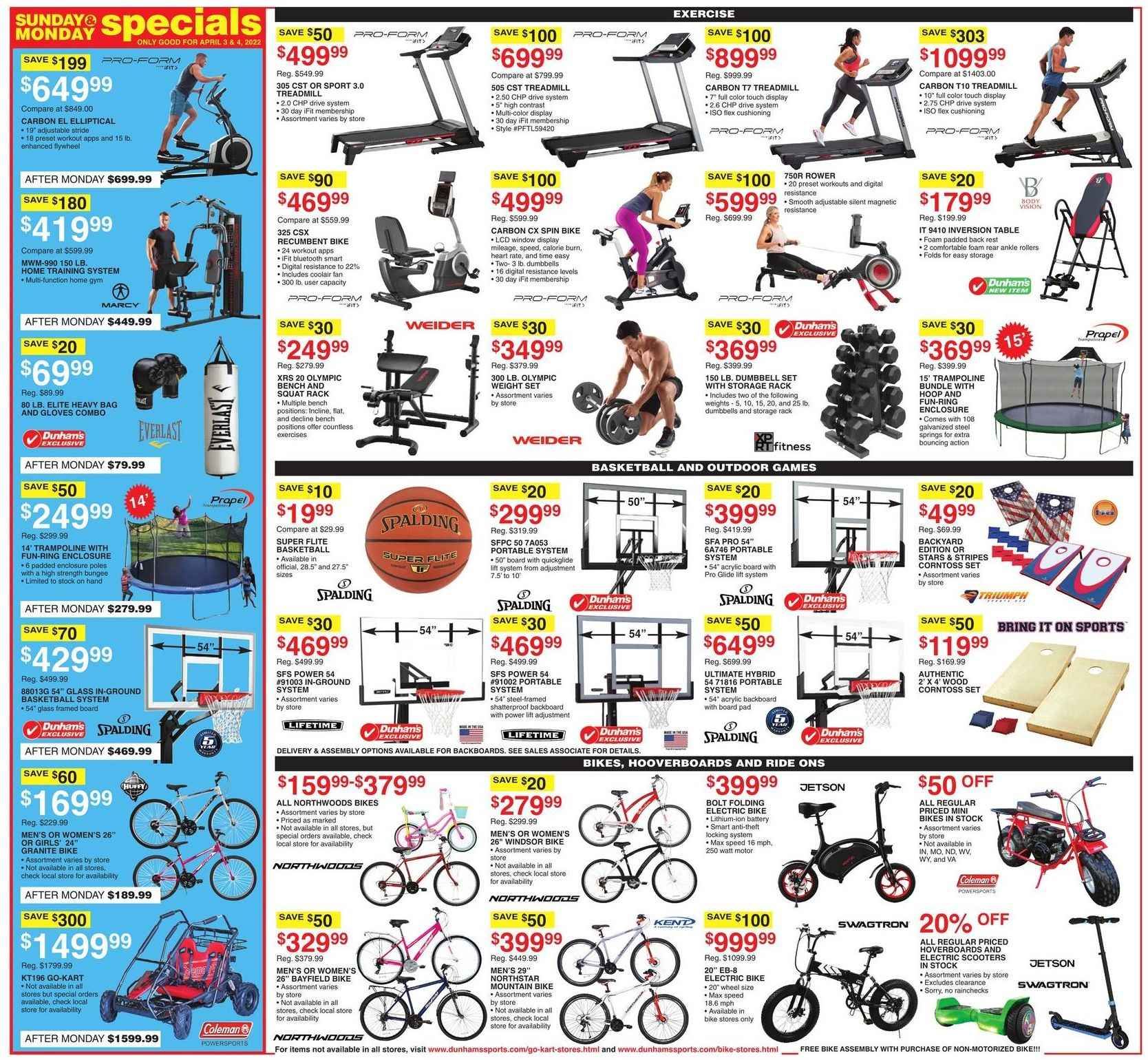 Dunham's Sports Weekly Ad Flyer April 3 to April 10