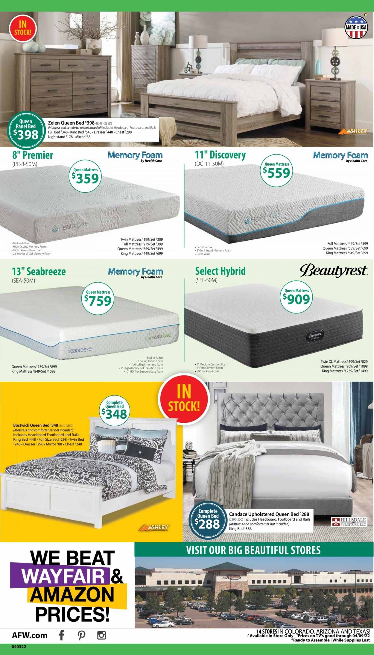 American Furniture Warehouse (AZ, CO, TX) Weekly Ad Flyer April 3 to April 10