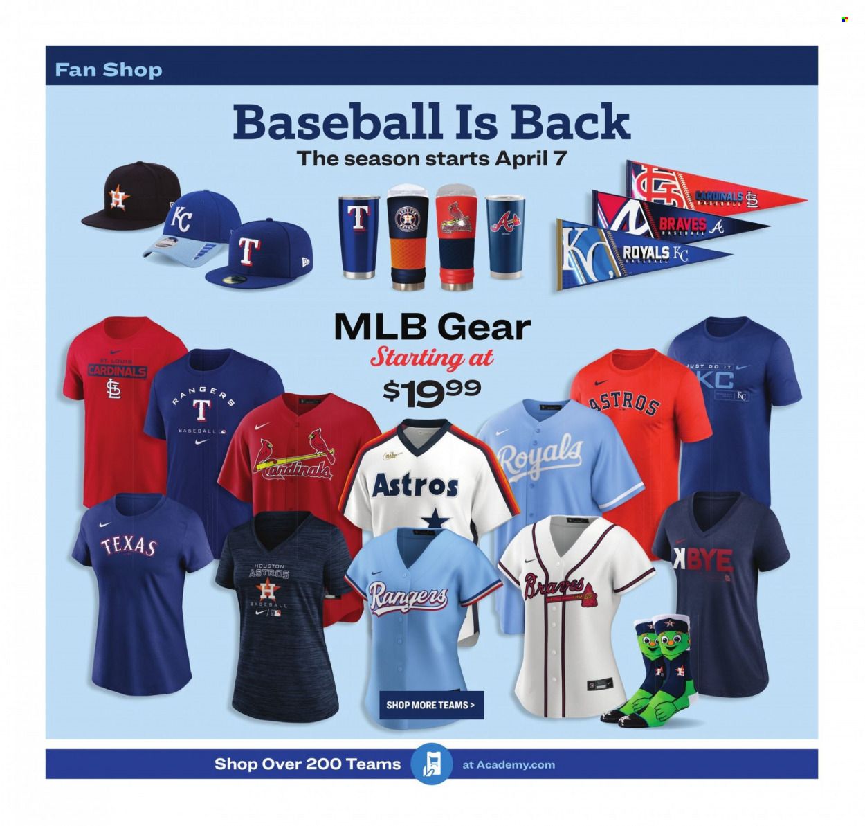 Academy Sports (AL, AR, GA, LA, MO, NC, SC, TN, TX) Weekly Ad Flyer April 3 to April 10