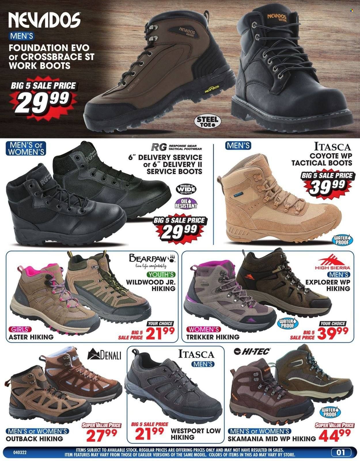Big 5 (AZ, CA, CO, ID, NM, OR, UT, WA) Weekly Ad Flyer April 3 to April 10