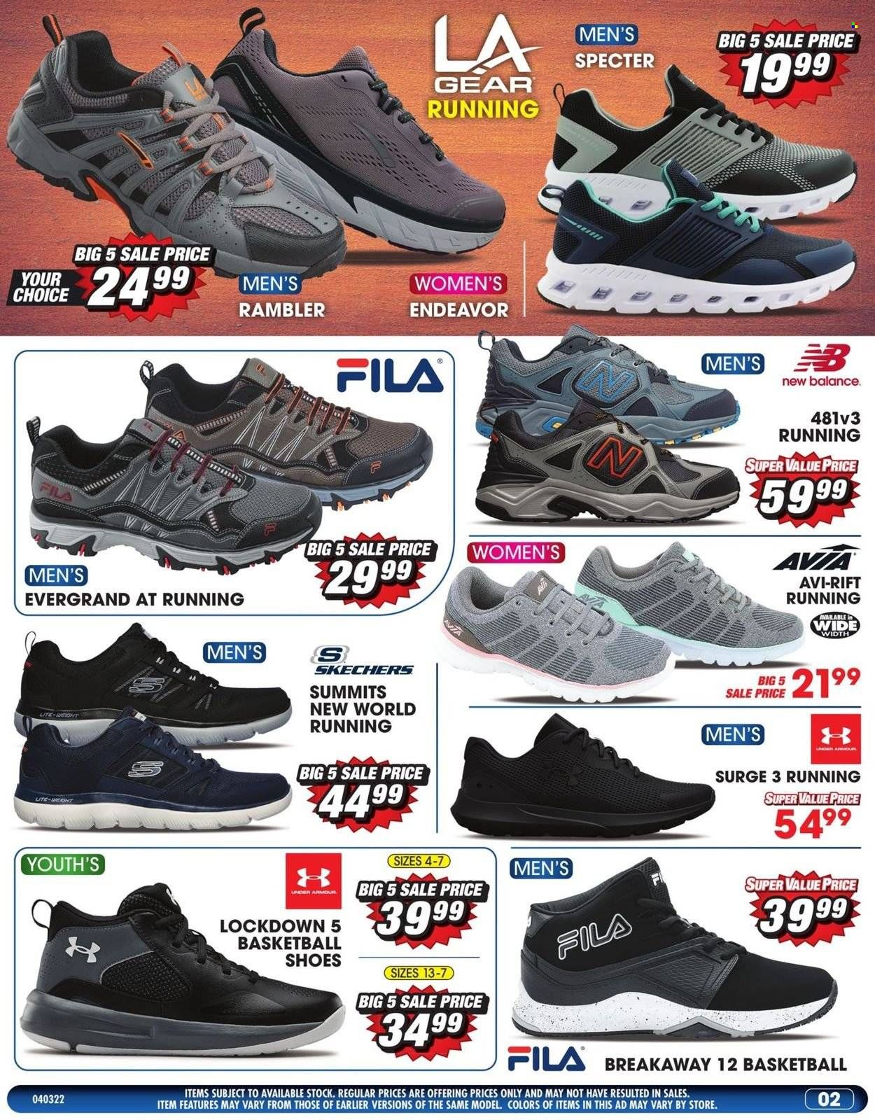 Big 5 (AZ, CA, CO, ID, NM, OR, UT, WA) Weekly Ad Flyer April 3 to April 10