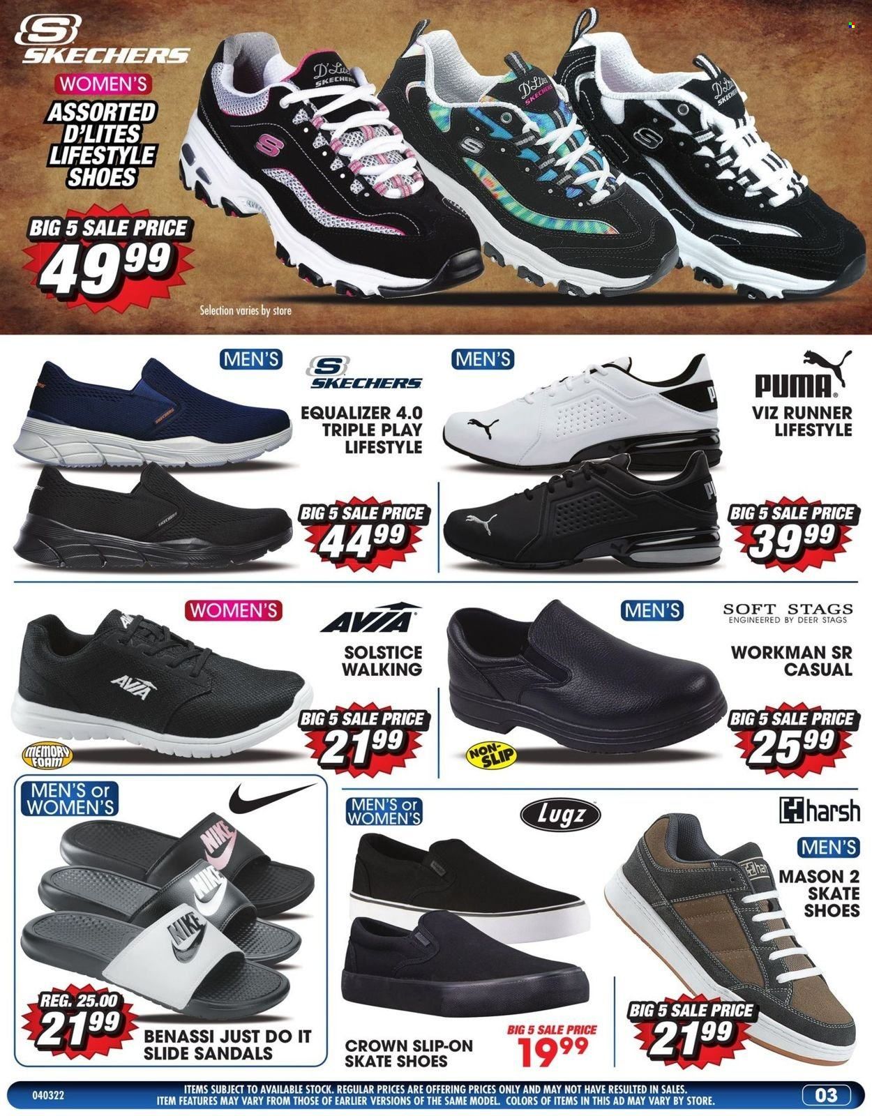 Big 5 (AZ, CA, CO, ID, NM, OR, UT, WA) Weekly Ad Flyer April 3 to April 10