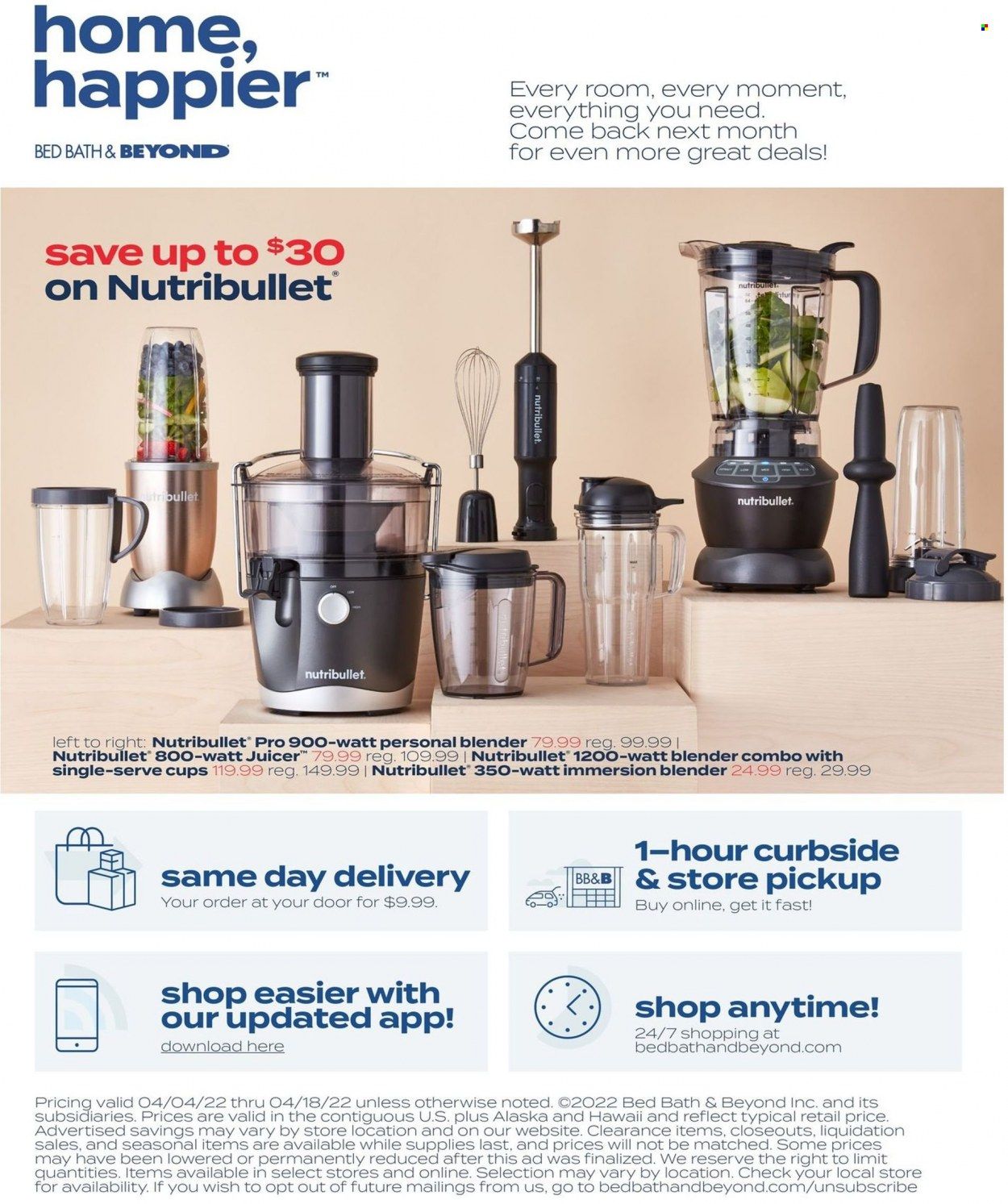 Bed Bath & Beyond Weekly Ad Flyer April 3 to April 10