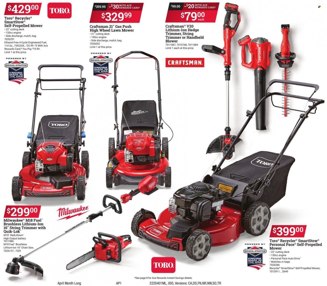 ACE Hardware Weekly Ad Flyer April 3 to April 10