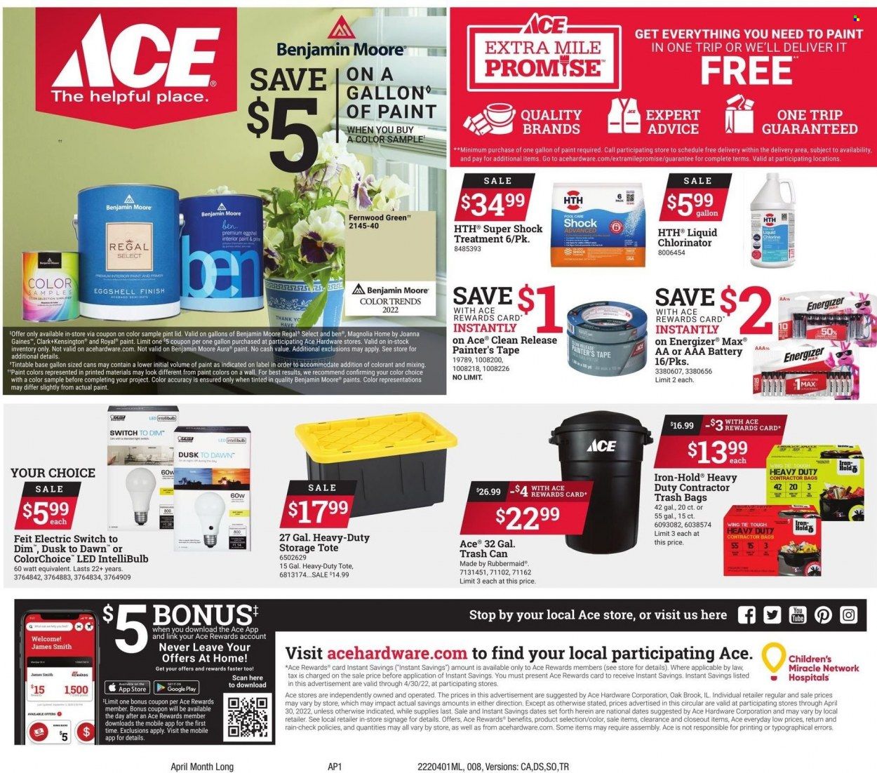 ACE Hardware Weekly Ad Flyer April 3 to April 10