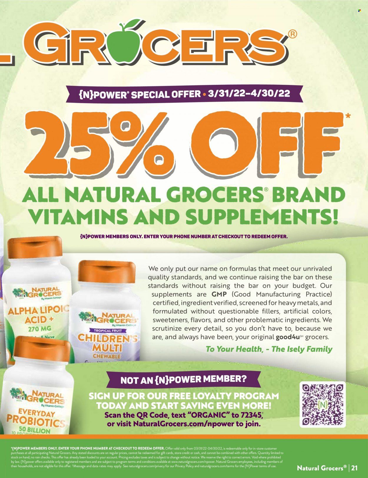 Natural Grocers Weekly Ad Flyer April 3 to April 10