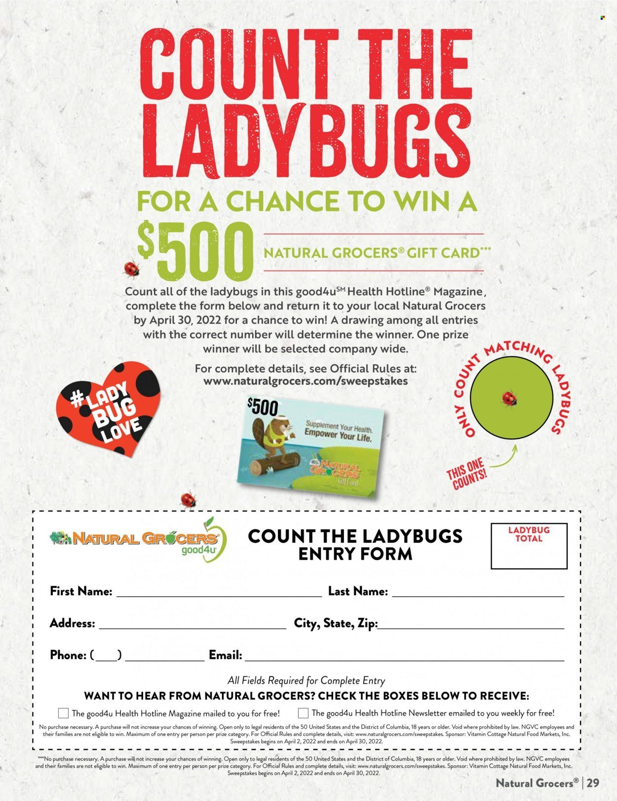 Natural Grocers Weekly Ad Flyer April 3 to April 10