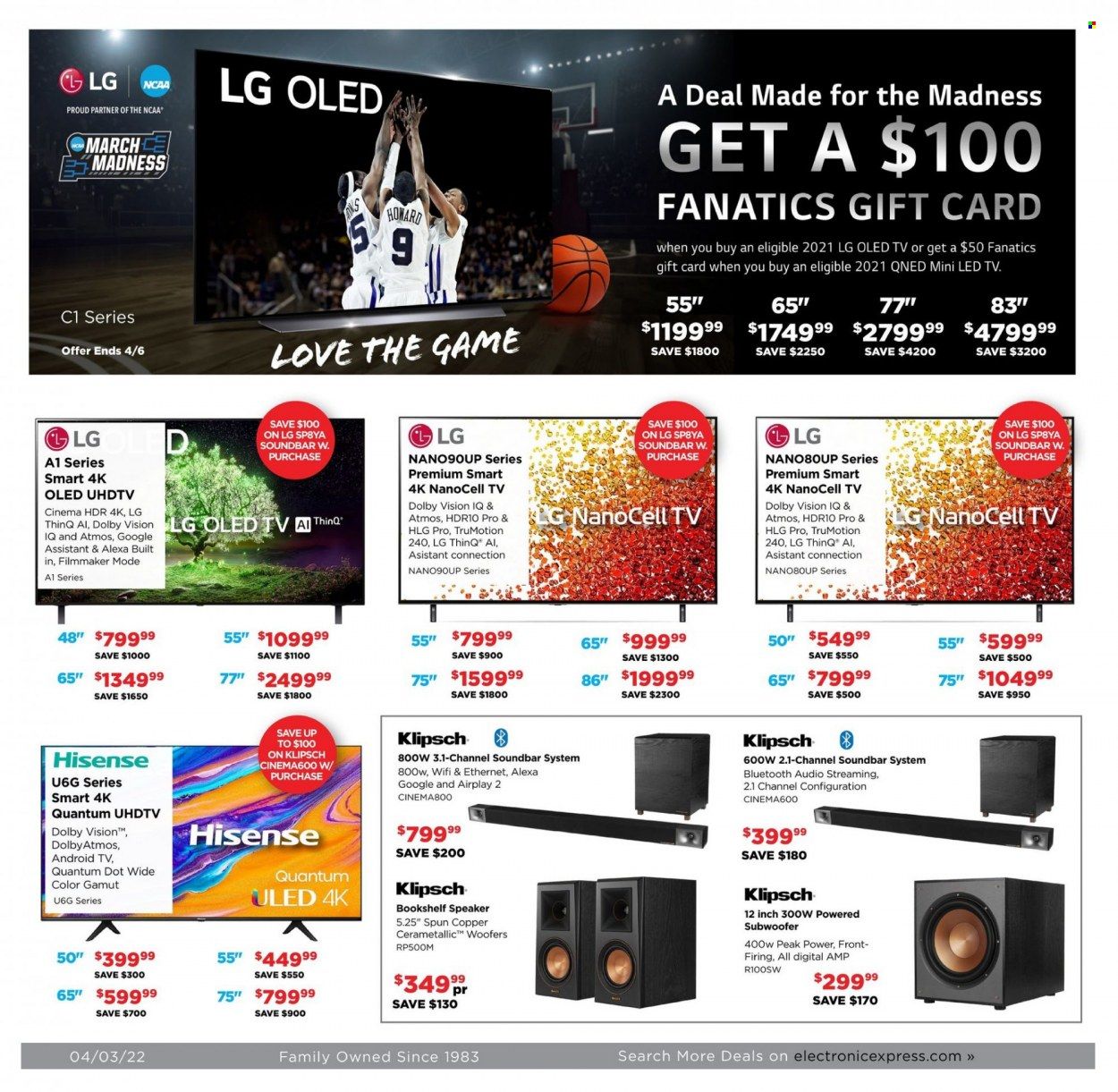Electronic Express (AL, TN) Weekly Ad Flyer April 4 to April 11