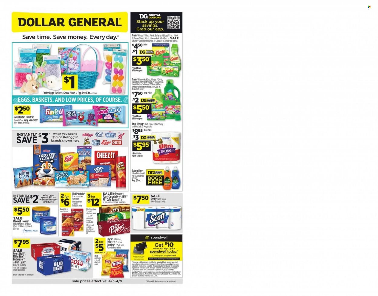 Dollar General (TN) Weekly Ad Flyer April 4 to April 11
