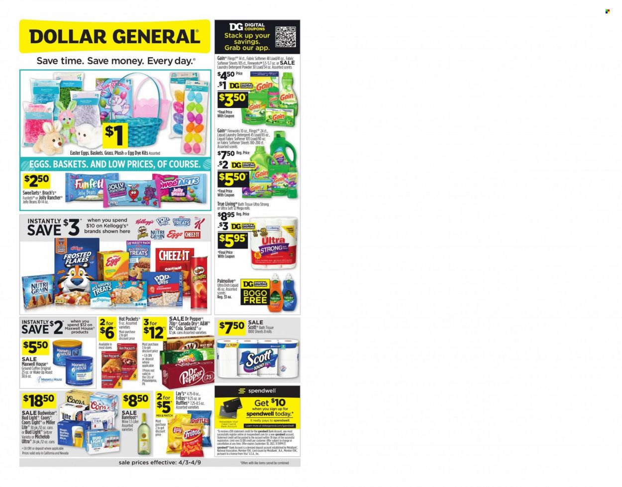 Dollar General (CA) Weekly Ad Flyer April 4 to April 11