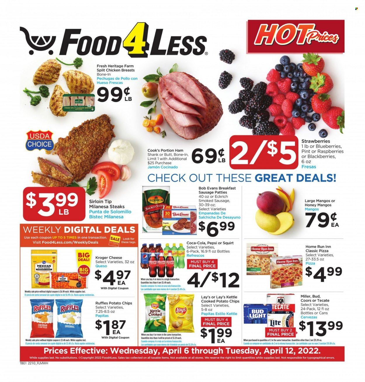 Food 4 Less (IL) Weekly Ad Flyer April 5 to April 12