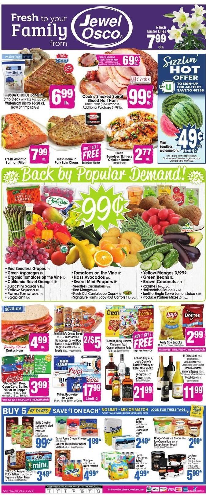 Jewel Osco (IN) Weekly Ad Flyer April 5 to April 12