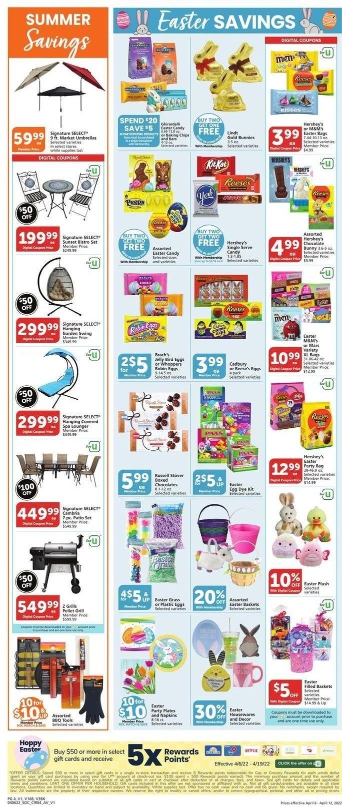 Albertsons (CA, ID, LA, MT, OR, TX, WA) Weekly Ad Flyer April 5 to April 12
