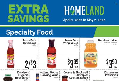 Homeland (OK, TX) Weekly Ad Flyer April 6 to April 13