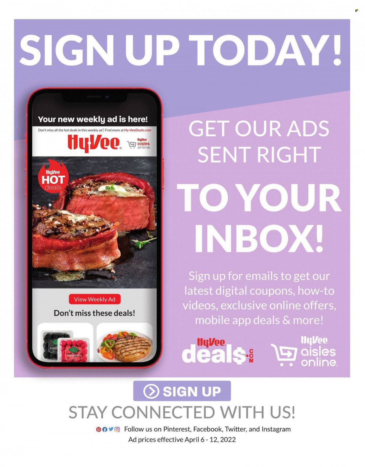 Hy-Vee (IA, IL, MN, MO, SD) Weekly Ad Flyer April 6 to April 13