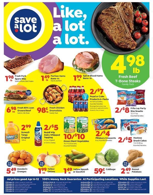 Save a Lot Weekly Ad Flyer April 7 to April 14
