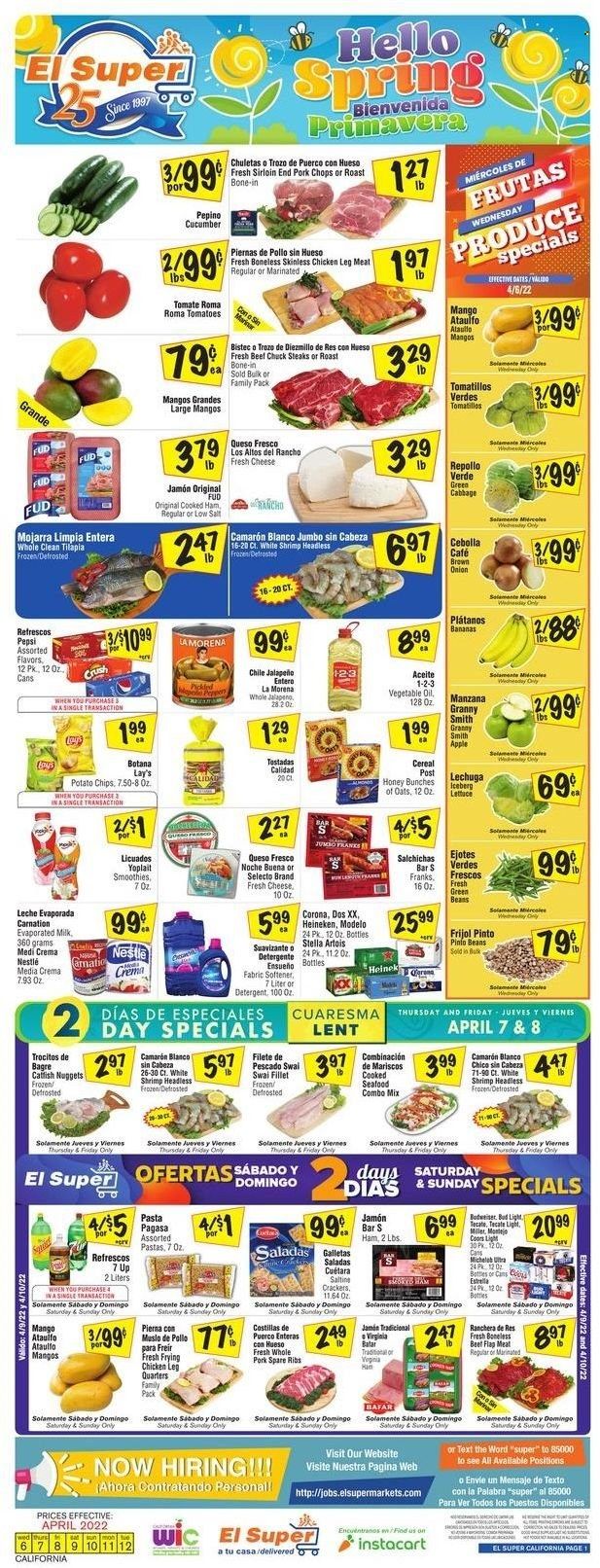 El Super (CA, NM, NV, TX) Weekly Ad Flyer April 7 to April 14