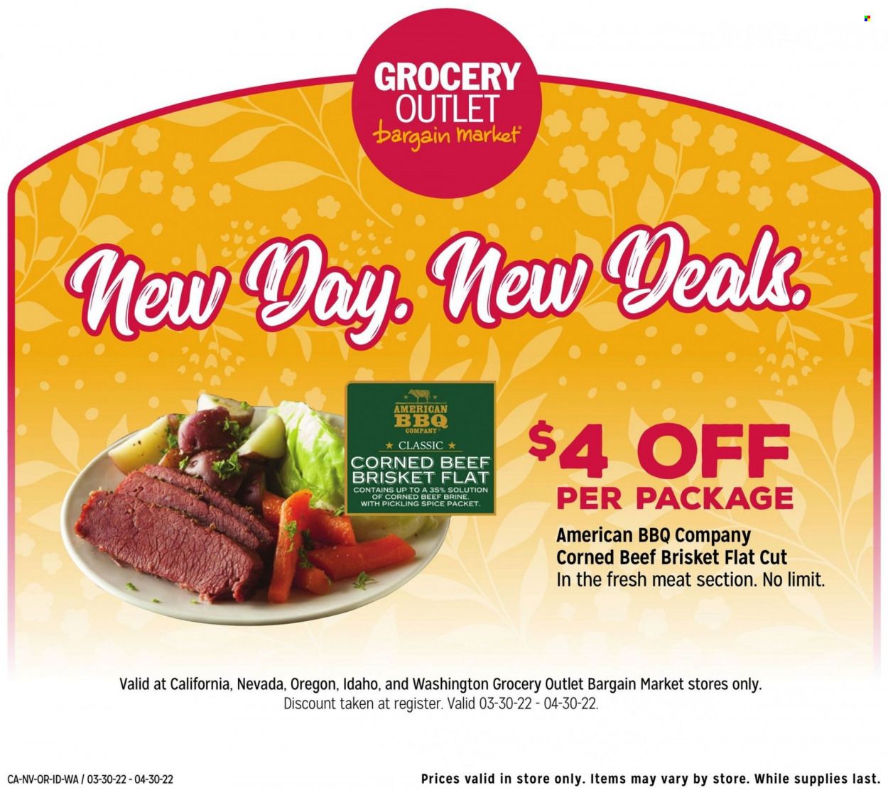 Grocery Outlet (CA, ID, OR, PA, WA) Weekly Ad Flyer April 7 to April 14