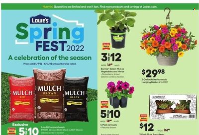 Lowe's Weekly Ad Flyer April 7 to April 14