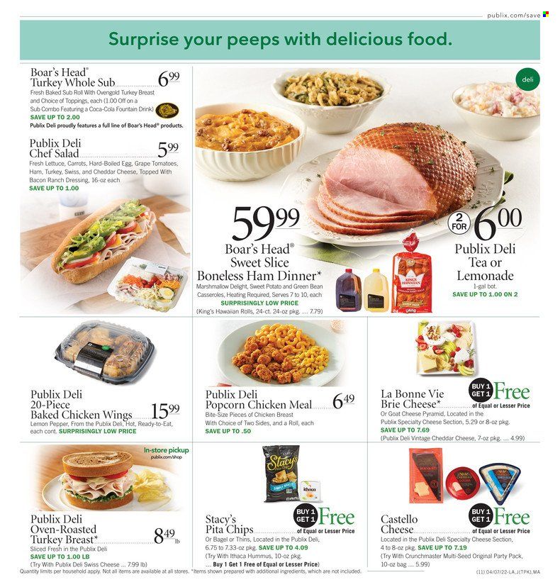 Publix (AL, FL, GA, NC, SC, TN) Weekly Ad Flyer April 7 to April 14