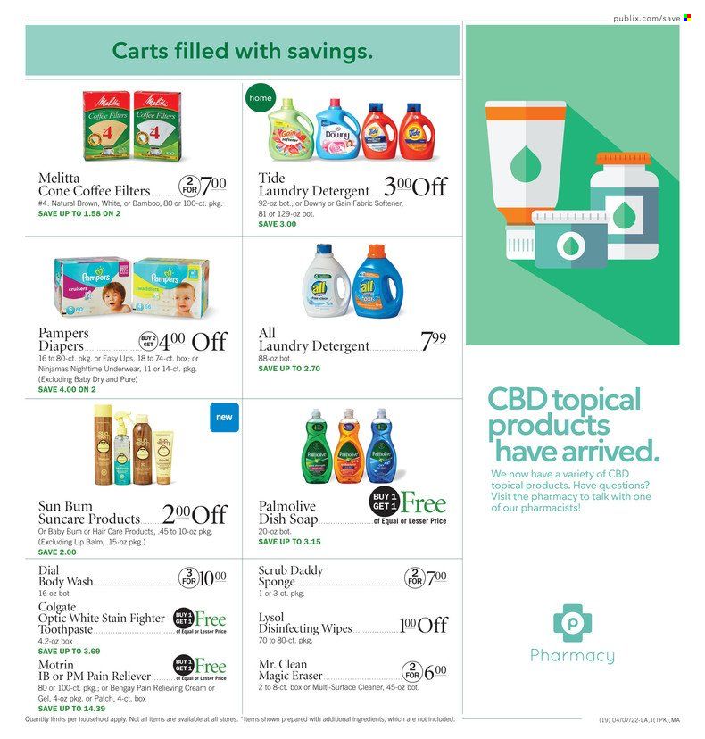 Publix (AL, FL, GA, NC, SC, TN) Weekly Ad Flyer April 7 to April 14