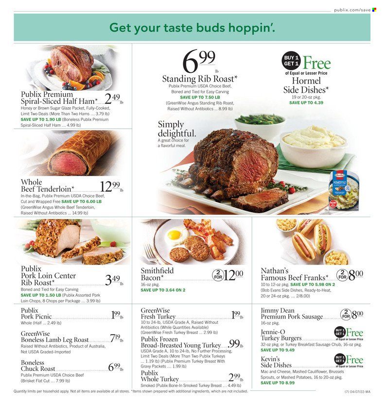 Publix (AL, FL, GA, NC, SC, TN) Weekly Ad Flyer April 7 to April 14