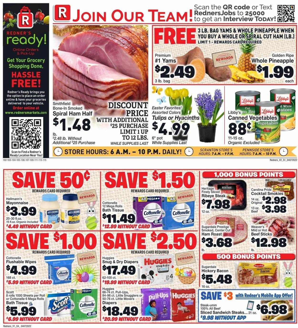 Redner's Markets (DE, MD, PA) Weekly Ad Flyer April 7 to April 14