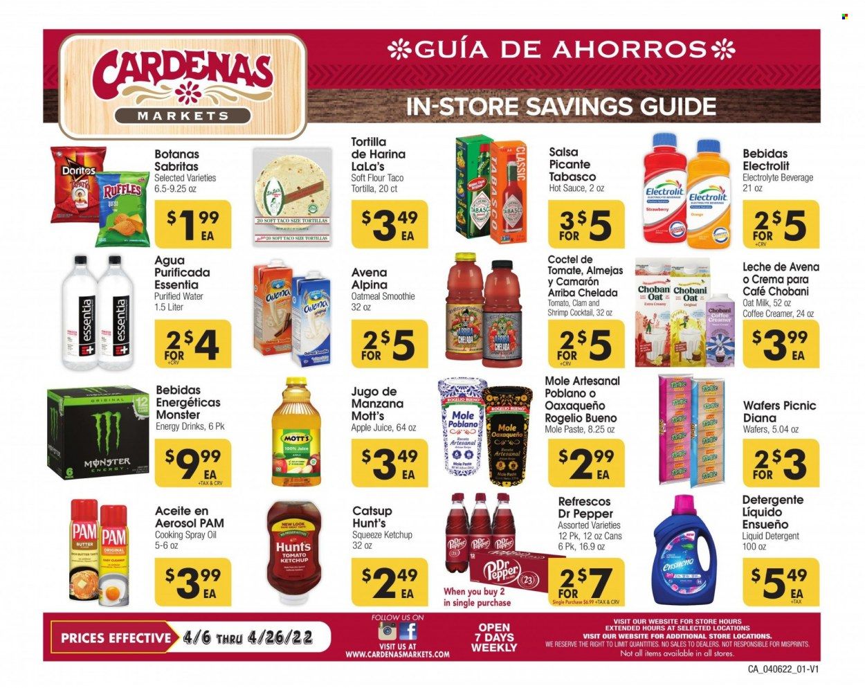 Cardenas (CA, NV) Weekly Ad Flyer April 7 to April 14
