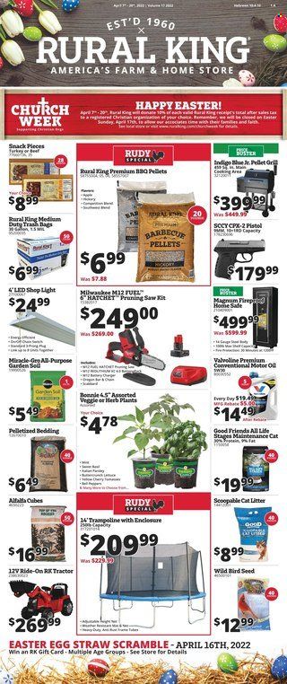 Rural King Weekly Ad Flyer April 7 to April 14