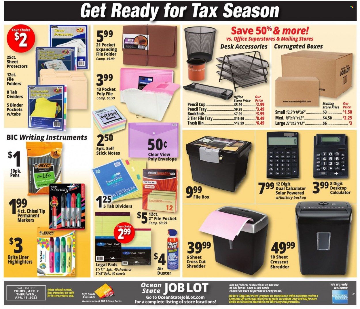 Ocean State Job Lot (CT, MA, ME, NH, NJ, NY, RI) Weekly Ad Flyer April 7 to April 14